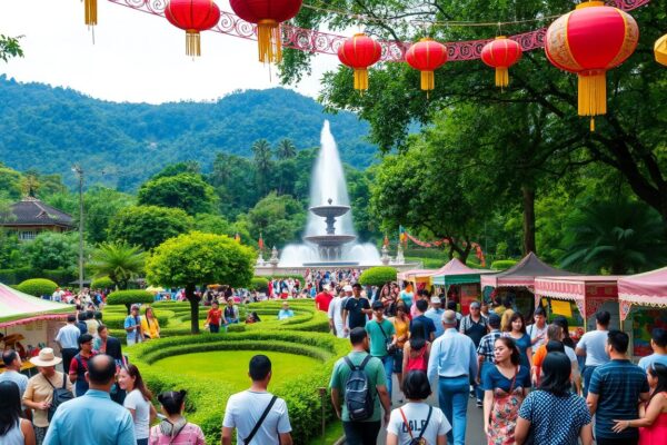 Ada Festival Cap Go Meh, Pengunjung Kebun Raya Bogor Tembus 10.000