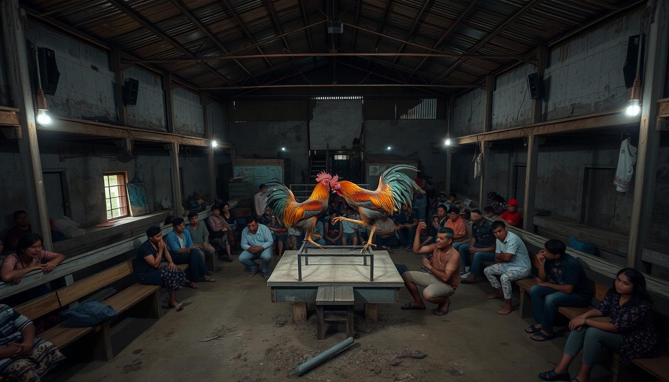 Penampakan Lokasi Judi Sabung Ayam di Pasuruan